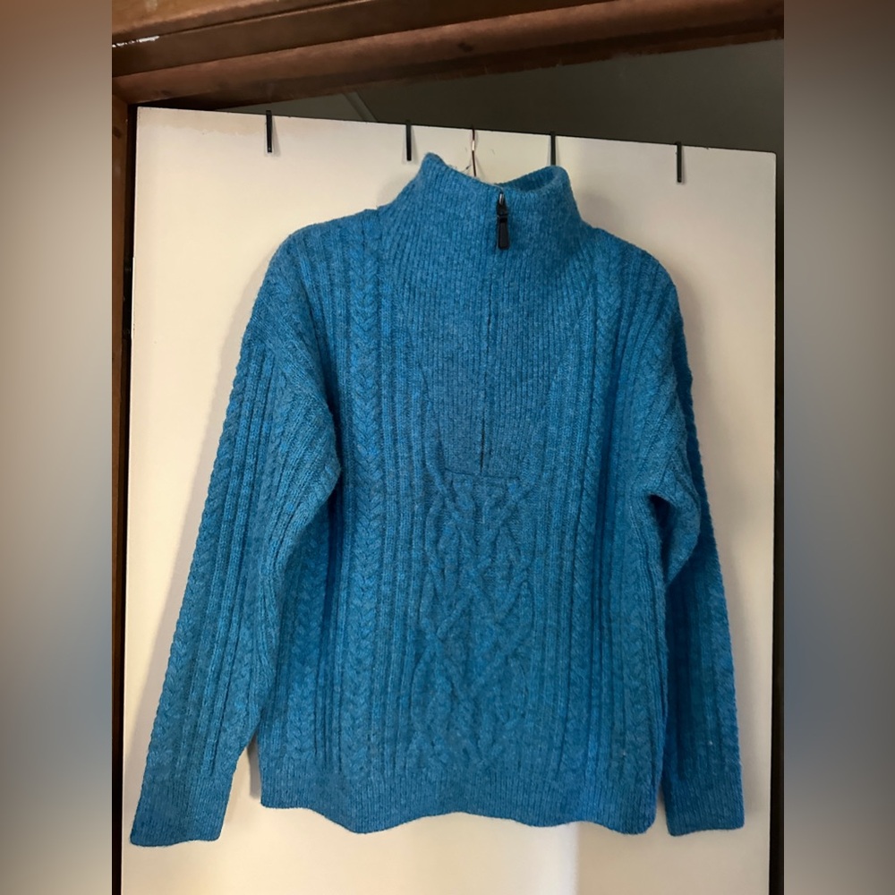 Sundance Sycamore half zip Sweater Blue size small